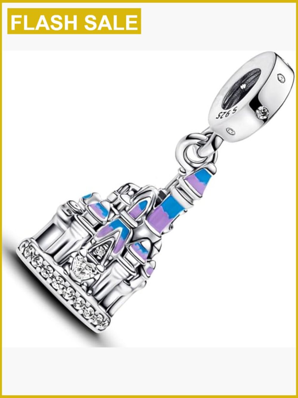 925 Sterling Silver Dangle Charm Bracelet Women's Gift